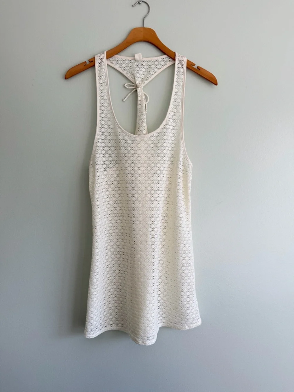 Roxy Ivory Crochet Swim Cover Up Dress Size M - Picture 2 of 6